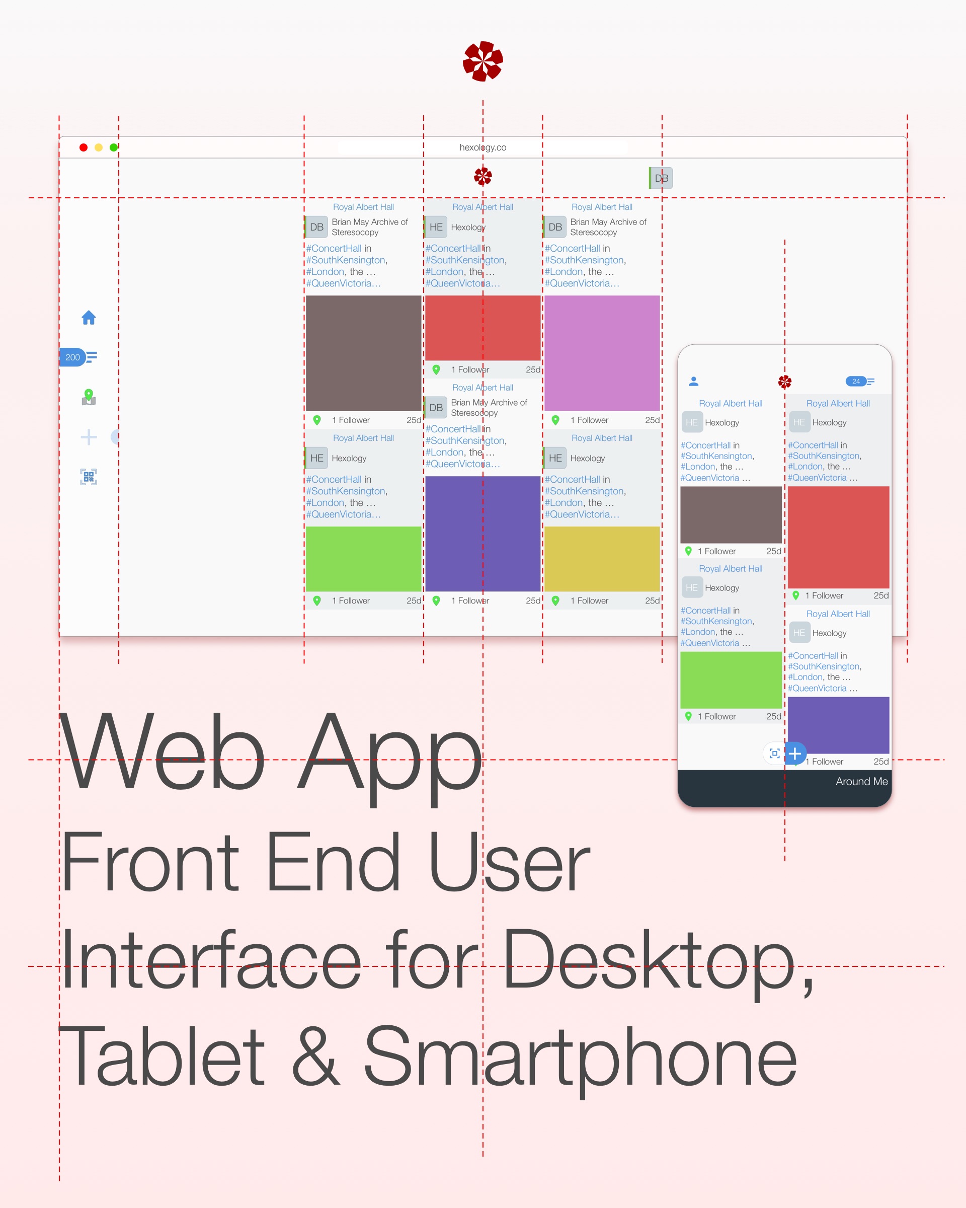 Web App Front End User Interface for Desktop, Tablet & Smartphone